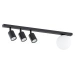 Emibig Deckenleuchte Baster Stahl Schwarz | Geeignet für 3x GU10 - Max 8W, 1x E14 - Max 10W