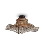 Good&Mojo Deckenleuchte Ibiza Bambus Braun L | Geeignet für 1x E27 