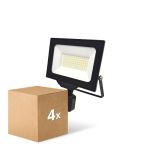 Lot 4x Noxion Projecteur LED Beamy G3 50W 5500lm 110D - 840 Blanc Froid | IP44 - Détecteur de Mouvement et de Lumière - Symétrique