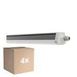 Lot 4x Ledvance Étanche Réglette Imperméable FLEX Câblage Traversant PC 42W 6900lm - 865 Lumière Du Jour | 150cm -Équivalent 2x58W