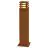 SLV Carré 70 Lampadaires Salon Acier Rouille Carré 9W 90lm - 830 Blanc Chaud | Extérieur - IP55