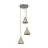 Ledvance LED Suspension Luminaire Decor Rotin Plate Brun | Convient pour 3x E27