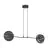Emibig Suspension Luminaire Xotic Acier Noir | Convient pour 2x E27 - Max 15W