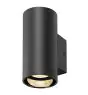 SLV Asto Aluminium Noir | Convient pour 1x GU10