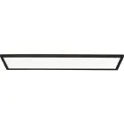 Brilliant Milton Plafonnier Plastique Noir Blanc 19W 3200lm - 840 Blanc Froid | IP44