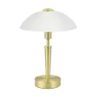 Eglo Lampe De Chevet Solo 1 Acier Dorée Blanc | IP20 - Convient pour 1x E14 